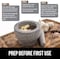LIYING Granite Mortar and Pestle Set &ndash; Molcajete Mexicano Pestle and Mortar Set - Large Guacamole Bowl - Spice Grinder Hand - Unpolished 5.9 Inch Holds2Cups - Ergonomic Sleek Design - Gray