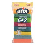 Buy Arix Splendelli Multi-Use Microfiber Cloths 28605 Multicolour Pack of 8 in UAE