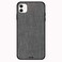 Theodor - Apple iPhone 12 Mini 5.4 inch Case Grey Cloth Flexible Silicone