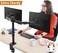 Ntech Stand Steady Monitor Arm Height Adjustable With Full Articulation Vesa Mount Fits Most Lcd/Led Monitors 13" To 32" Inch (2 Monitors Manual)