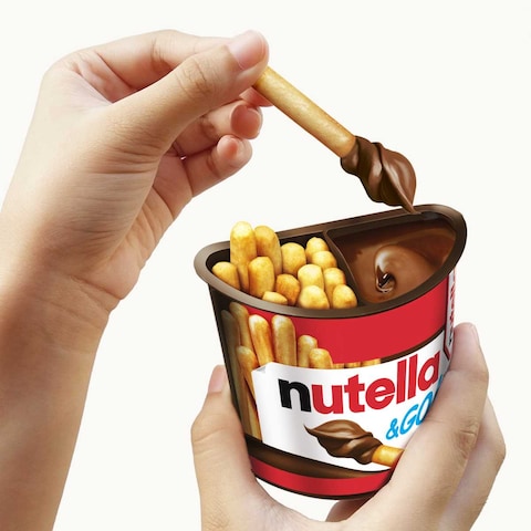 Nutella &amp; GO Chocolate Hazelnut Spread with Breadsticks, 1 Pack, 52g