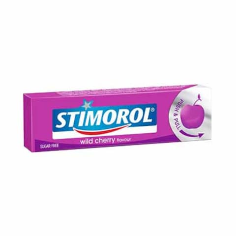 Stimorol Sugar Free Wild Cherry Chewing Gum 14GR