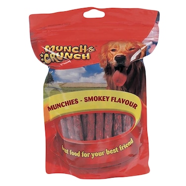 Munch &amp; Crunch Beef Smokey Munchies Dog Treat 250g