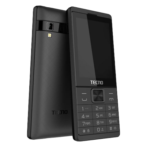 Tecno T528 16MB ROM 8MB RAM Mobile Phone Black