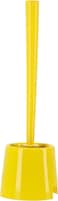 Royalford Toilet Brush With Holder- Rf11188 Weight Toilet Brush Perfect For Cleaning Indian And Western Style Toilets Superior-Quality Cleaning Brush With Long Handle Yellow And Black