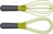 Joseph Joseph 10539 Twist Whisk- Flat Whisk And Balloon Whisk- Suitable For Non-Stick Cookware, Silicone, Grey/Green