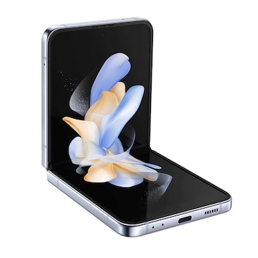 سامسونج جالاكسي Z فليب 4 - 6.7 بوصة 256 جيجابايت/ 8 جيجابايت ثنائي الشريحة بشبكة الجيل الخامس - أزرق