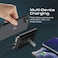 Promate Magnetic Wireless Power Bank, 10000mAh 15W Qi Wireless Mag-Safe Battery Pack with 20W USB-C Power Delivery Port, 18W QC 3.0 Port and Foldable Stand for iPhone 13, iPad Air PowerMag-10Pro Black
