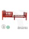 Moon Wooden Toddler Bed, 143X60X73 cm 3 To 12 Years