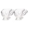 Irena Pinwheel Tea Cup Set - 6 Pieces - 205 ml - Clear