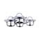 Bergner Gourmet Induction Stainless Steel Cookware Set Silver 7 PCS