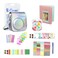 O Ozone - Fujifilm Accessories, Instax Mini 11 Case PU Leather with Strap - Silver, Pink Album