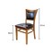 Jilphar Furniture Armless  Solid  Wood Dining  Chair JP1009