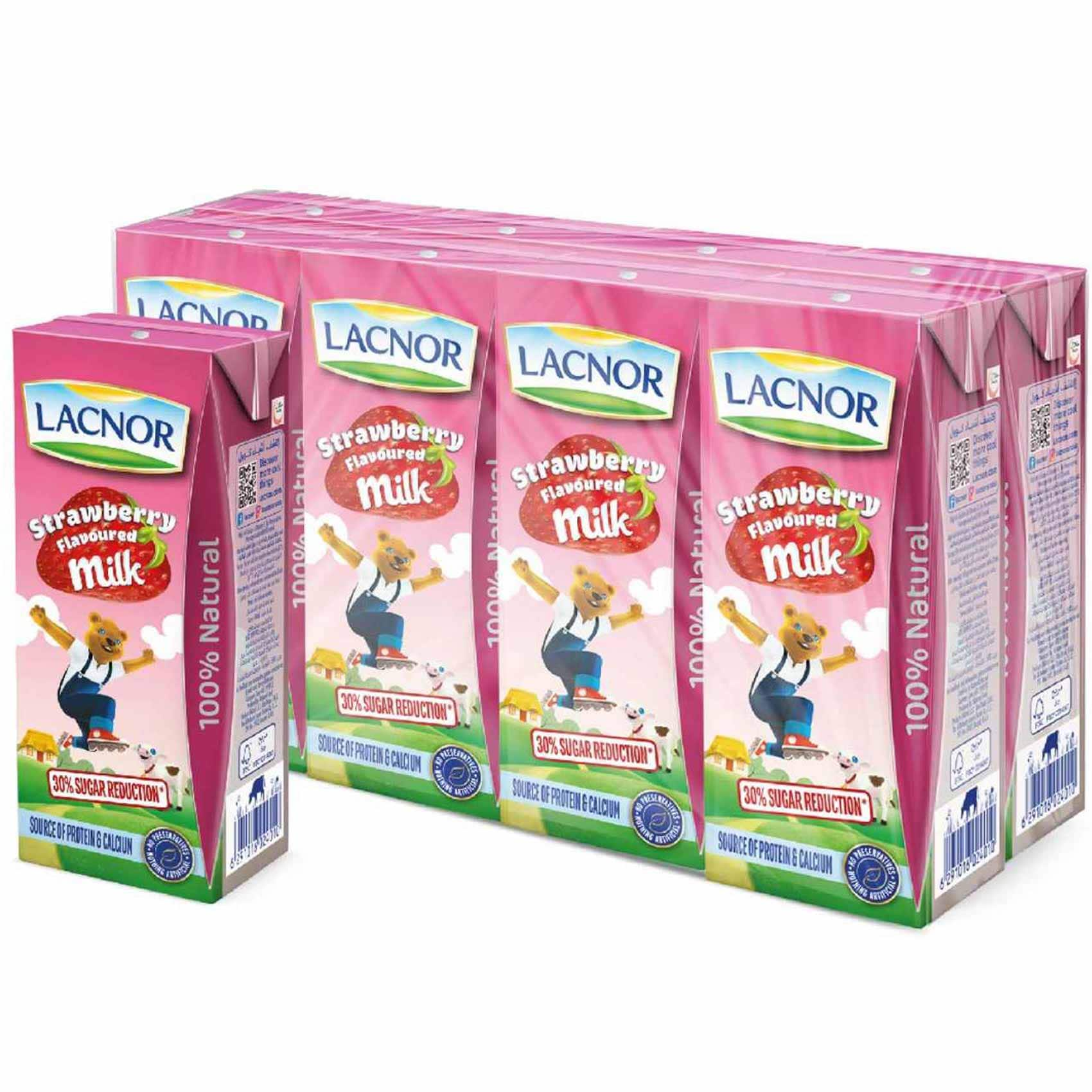 Lacnor Flavourd Milk Strawberry 180ml