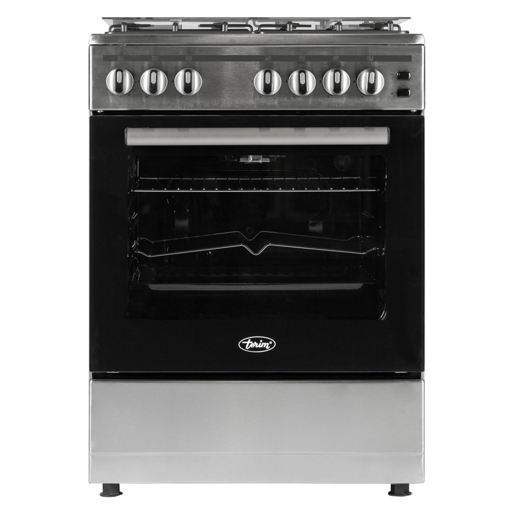 Terim Four Burner Gas Cooker TERGC6064ST Silver 60cm