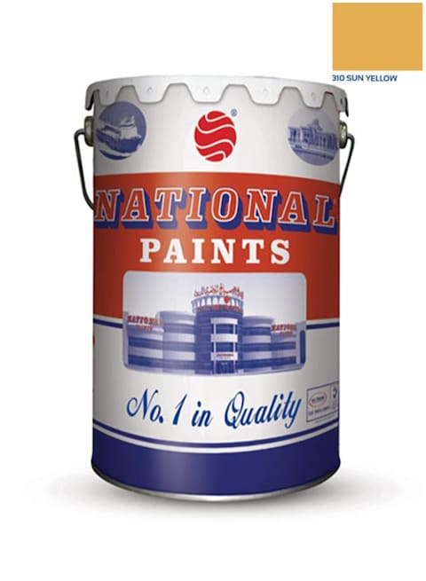 National Paints - Water Based Wall Paint Sun Yellow 3.6L