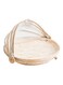 Al Hoora Food Cover With Base Beige 25Centimeter