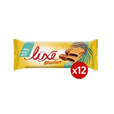 بسكويت بالتمر بسكو مصر لوكس، 4 قطع - 12 عبوة