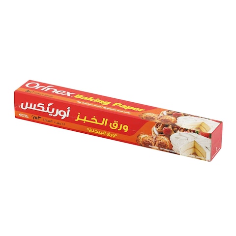 Buy Orinex 3 meter baking paper roll 10 cm x 30 cm in Saudi Arabia