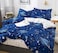GOLDEN HOME  6-Piece Queen Size Duvet Cover Set, 1 Duvet Cover + 1 Fitted Sheet + 4 Pillow Cases, Microfibre, Muesli
