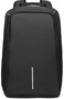 حقيبة ظهر للاب توب مضادة للماء مع منفذ شاحن يو اس بي, , اسود - 2724467309060.0