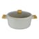 Avci Home Maker Swiss Crystal Non-Stick Casserole with Knob Beige 28cm