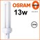 Osram Home Decorative High Qualtiy and Durable, 2 Pin Day Light Double Twin Tube CFL Bulb, 13 Watt Energy Saving Bulb, Cool White - (Pack of 5)