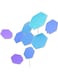 Nanoleaf 9-Piece Shapes Hexagons Starter Kit Smart WiFi LED Panel System W/ Music Visualizer, White