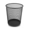 Set of 6 Multipurpose Metal Mesh Waste Bin For Office, Home, Kitchen H27 x W 24 Cm BLACK