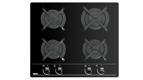TEKA Built-in 60 cm 4 Burner Gas on Glass Hob With Auto Ignition GBC 6400