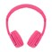 BuddyPhones Play+ Bluetooth On-Ear Headphones With Mic Rose Pink