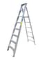 Penguin - Aluminium Two-in-One Ladder: Step 8, (2.4m - 4.4m)