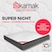 Karnak Home Super Night Pillow Top Bonnell Spring (Medium Feel) Mattress With 2 Free Pillows, 5 Years Warranty, Thickness 24Cm (California King - W180 X L210Cm)