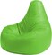 Luxe Decora Faux Leather Tear Drop Recliner Bean Bag With Filling (XL, Light Green)