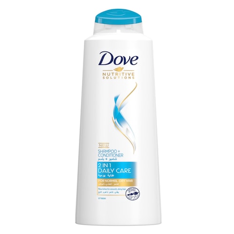 Buy Dove Nutritive Solutions 2 In 1 Shampoo  Conditioner For Normal Dry Hair. Daily Care Repairs U in Saudi Arabia