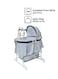 Moon Soffy 4 In 1 Cnvertible Cradle Co- Sleeper For New Born Baby, Rocking Bassinet With Rotating Musical Mobile With Toys