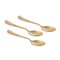 KITCHEN MASTER GOLD TEA SPOON, KM0102, 3PC PACK, GRAVITY