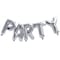 Silver Party Balloon Bunting