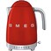 Smeg 50's Style Electric Kettle KLF04RDUK, 3000 W, 1.7 L, Red, Stainless Steel, Glossy Finish