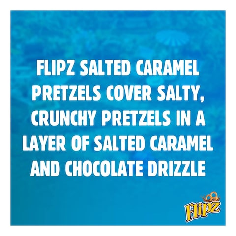 Flipz Salted Caramel Flavour Coated Pretzels 90g Pack of 2