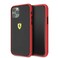 Ferrari - Apple iPhone 11 Pro Case, On Track PC/TPU Case Compatible for iPhone 11 Pro and support Wireless Charging, Easy Access to All Ports, CG Mobile Officially Licensed - Red Outline / Black