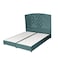 In House Oslo Velvet Bed Frame - Single - 200x90 cm - Turquoise