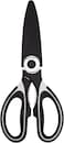 Royalford 3-In-1 Kitchen Scissor- Rf10498 Includes Scissors, Perfect For Cutting Fish, Meat, Etc Dishwasher-Safe And Includes A Blade Protection Cover Black And Silver
