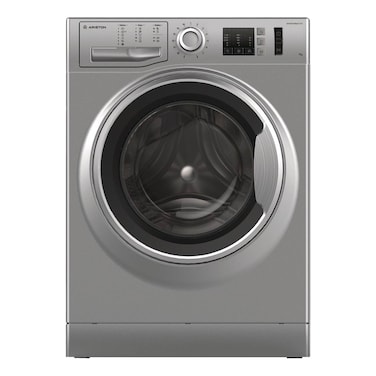 غسالة ملابس أريستون أوتوماتيك تحميل أمامي، 7كجم، فضي - WMG721SEX