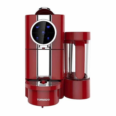 Tornado Espresso Coffee Machine - 1050 Watt - Red - TCMN-C65R