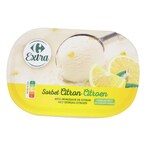 Buy Carrefour Extra Lemon Ice Cream Sorbet 606g in UAE