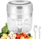 Electric Rechargeable Mini Food Chopper, Portable 100ml Vegetable Blender, Food Processor Mincer for Kitchen Vegetable Garlic Grinder (100 ml) (White)