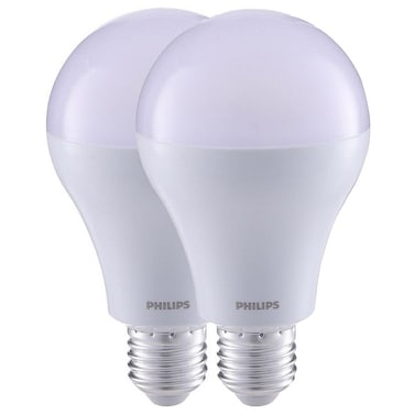 Philips E27 LED Bulb - 18 watt - 2 Pieces - White