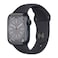 ساعة آبل واتش إس8، مع نظام الجي بي إس، 41ملم مقاس الشاشة، لون سواد الليل