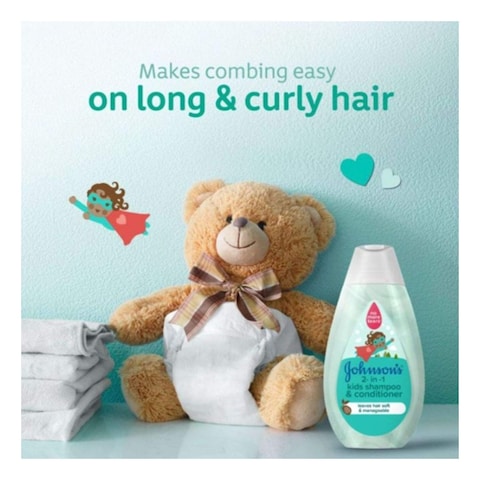 Johnson&#39;s 2-in-1 Kids Shampoo &amp; Conditioner 500ml